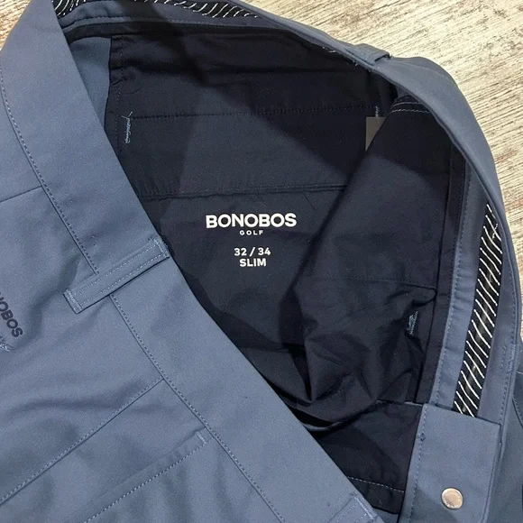 Men’s Bonobos Highland Golf Pants Blue Size 32 x 34 straight leg EUC - Picture 4 of 9